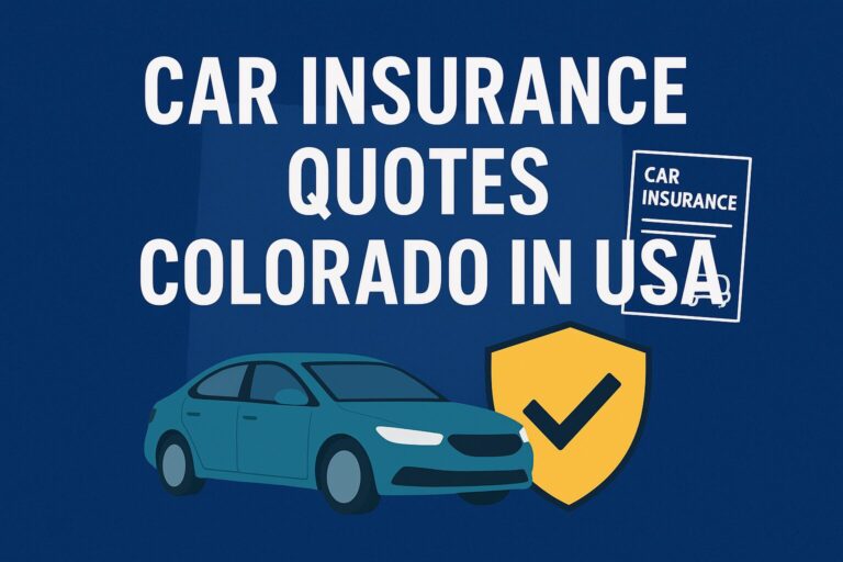 Car Insurance Quotes Colorado in USA